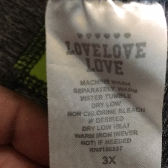 Ladies athletic top size 3X gray and neon green - Picture 4 of 4